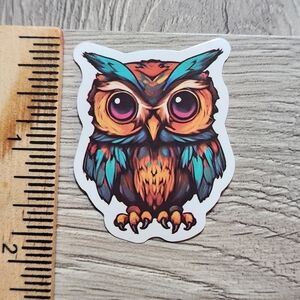 10/$10 Owl Sticker Bird Hoot Owlet Colorful Cartoon